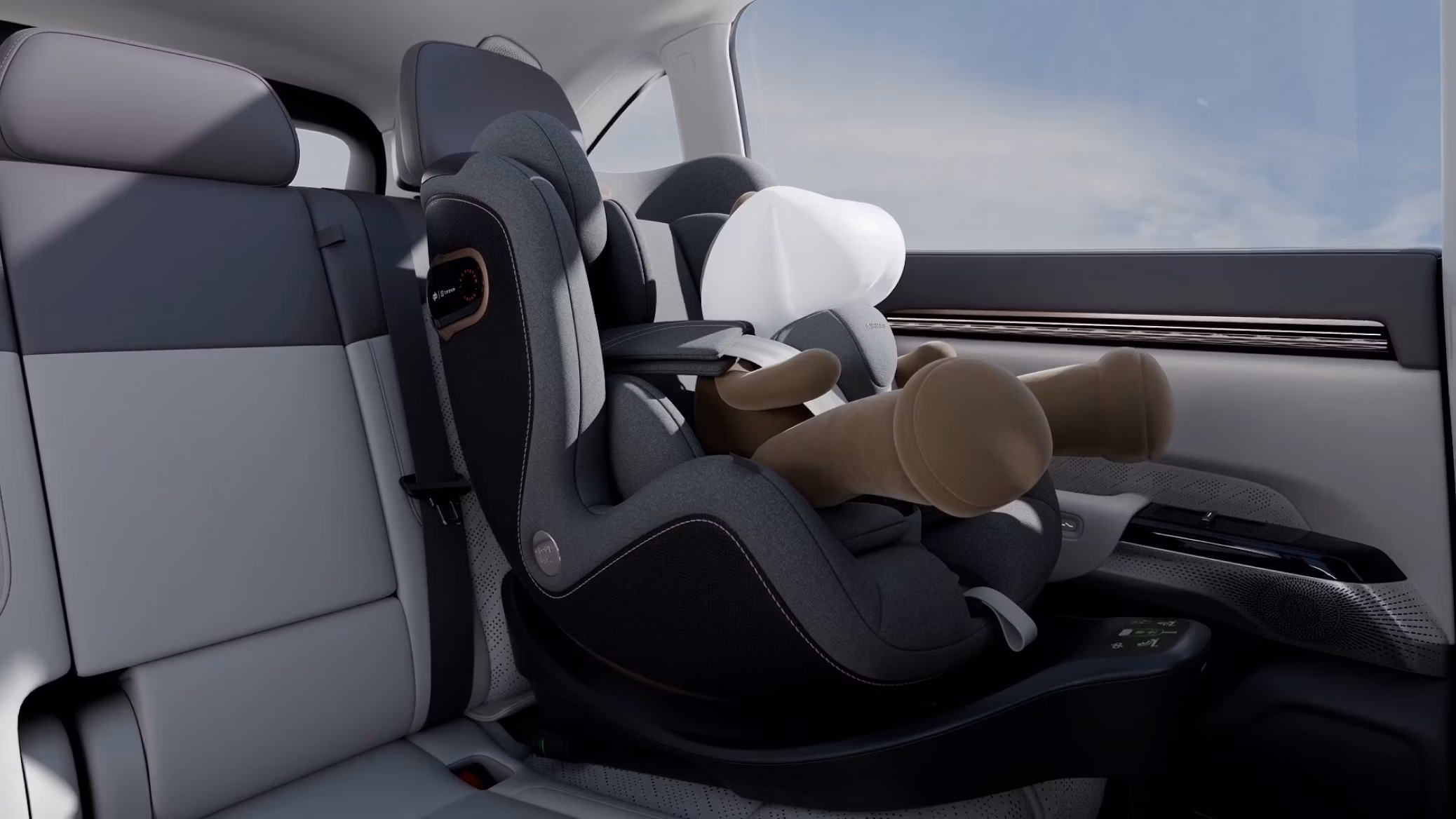 Airbag inteligente de asiento para seguridad infantil