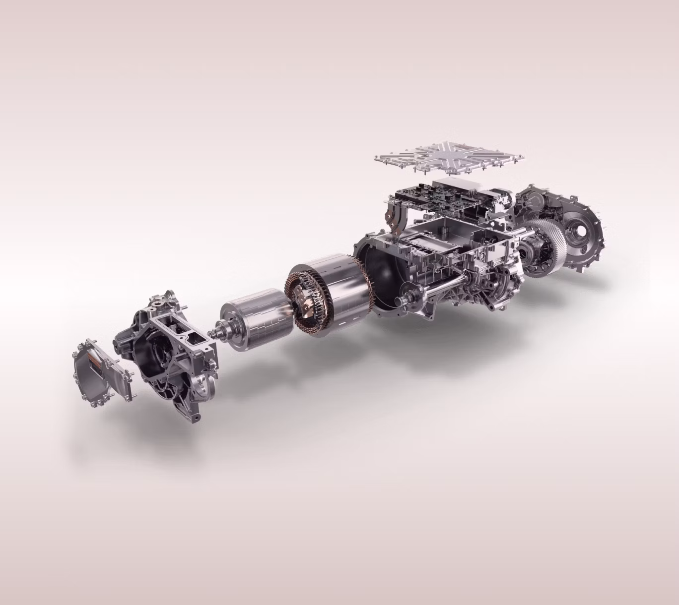 Motor síncrono de imanes permanentes de alto desempeño.